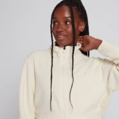 MP Essential Fleecejacke Mit Durchgehendem Reißverschluss - Ecru -Sportliche Kleidung Geschäft 13139410 1734971367926735