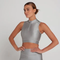 MP Damen Engage Crop-Tanktop Mit 1/4-Reißverschluss In Limitierter Auflage — Sturm -Sportliche Kleidung Geschäft 13157163 1584969292493174 1