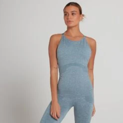 MP Damen Dynamic Training Nahtloses Top — Eisblau