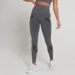 MP Damen Dynamic Training Nahtlose Leggings — Gewaschenes Schwarz