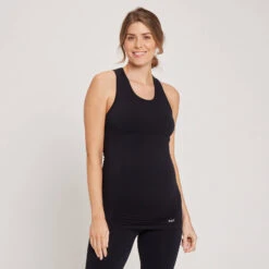 MP Women's Maternity Seamless Vest — Schwarz -Sportliche Kleidung Geschäft 13170108 4974942554335964 3