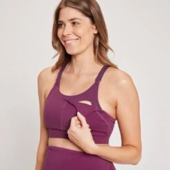 MP Women's Maternity/Nursing Sports Bra — Dunkellila -Sportliche Kleidung Geschäft 13170255 4114942554583221