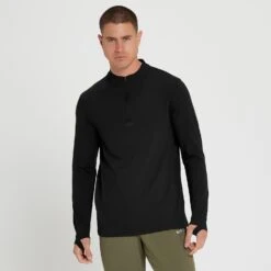 MP Herren Velocity Ultra Oberteil Mit 1/4-Reißverschluss – Schwarz