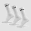 MP Damen Essentials Crew Socken (3er-Pack) – Weiß -Sportliche Kleidung Geschäft 13675588 4955009962355817 1