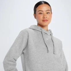 MP Damen Essentials Kapuzenpulli Mit Kängurutasche – Hellgrau -Sportliche Kleidung Geschäft 13735814 6285049075198465