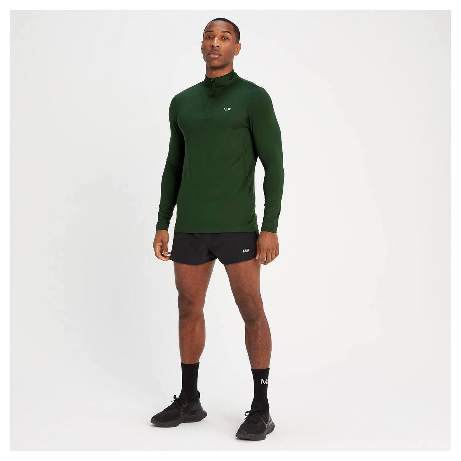 MP Herren Velocity Top Mit 1/4-Reißverschluss – Immergrün 6 MP Herren Velocity Top Mit 1/4-Reißverschluss – Immergrün – Bild 4