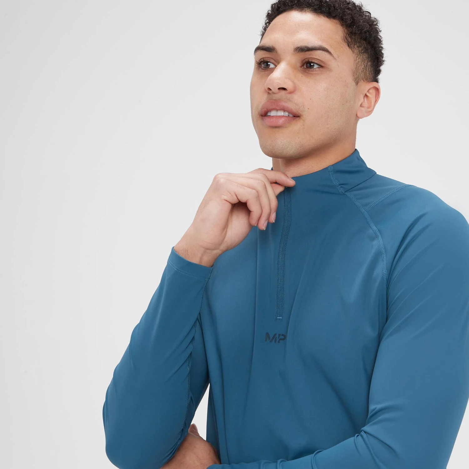 MP Herren Tempo Ultra Oberteil Mit ¼-Reißverschluss – Deep Slate 5 MP Herren Tempo Ultra Oberteil Mit ¼-Reißverschluss – Deep Slate – Bild 3