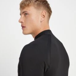 MP Herren Tempo Oberteil Mit ¼-Reißverschluss – Schwarz -Sportliche Kleidung Geschäft 13764083 1175015158310724