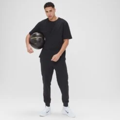 MP Herren Adapt Oversized T-Shirt – Schwarz -Sportliche Kleidung Geschäft 13764684 6705029136333694