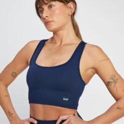 MP Women's Shape Seamless Cross Strap Sports Bra - Navy -Sportliche Kleidung Geschäft 13801875 1055026084766934