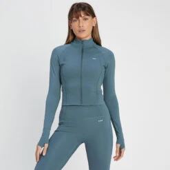 MP Damen Tempo Ultra Crop-Jacke – Deep Lagoon -Sportliche Kleidung Geschäft 13808073 1855029961015361