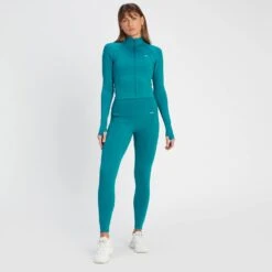 MP Damen Tempo Ultra Crop-Jacke – Deep Lagoon -Sportliche Kleidung Geschäft 13808081 1085029963287612
