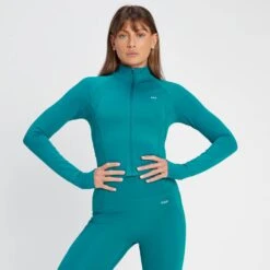 MP Damen Tempo Ultra Crop-Jacke – Deep Lagoon