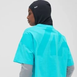 MP Damen Crop-T-Shirt – Intensives Türkis -Sportliche Kleidung Geschäft 13809298 3535029448964180