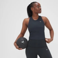 MP Damen Adapt Geripptes Top – Schwarz -Sportliche Kleidung Geschäft 13809322 7925029449659667 3