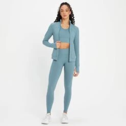 MP Damen Power Netzjacke – Kieselblau -Sportliche Kleidung Geschäft 13838161 1535007891309423