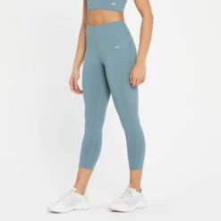 MP Power 3/4-Leggings Für Damen – Kieselblau