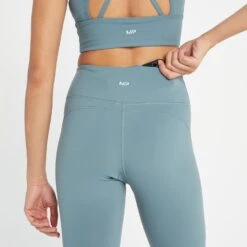 MP Power 3/4-Leggings Für Damen – Kieselblau -Sportliche Kleidung Geschäft 13838289 5395008105681830