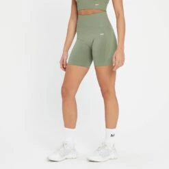 MP Damen Shape Nahtlose Radlerhose — Gewaschene Jade