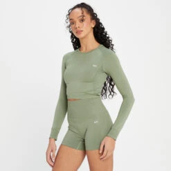 MP Shape Nahtloses Langarm-Top Für Damen - Lagunenblau -Sportliche Kleidung Geschäft 13838393 1345008103142588 5