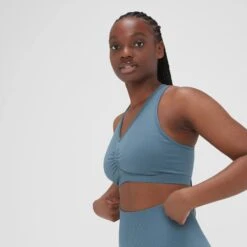 MP Damen Washed Nahtloser BH – Pebble Blue -Sportliche Kleidung Geschäft 13965961 7385029449530823