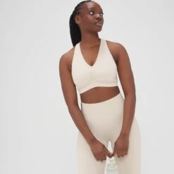 MP Damen Washed Nahtloser BH – Ecru