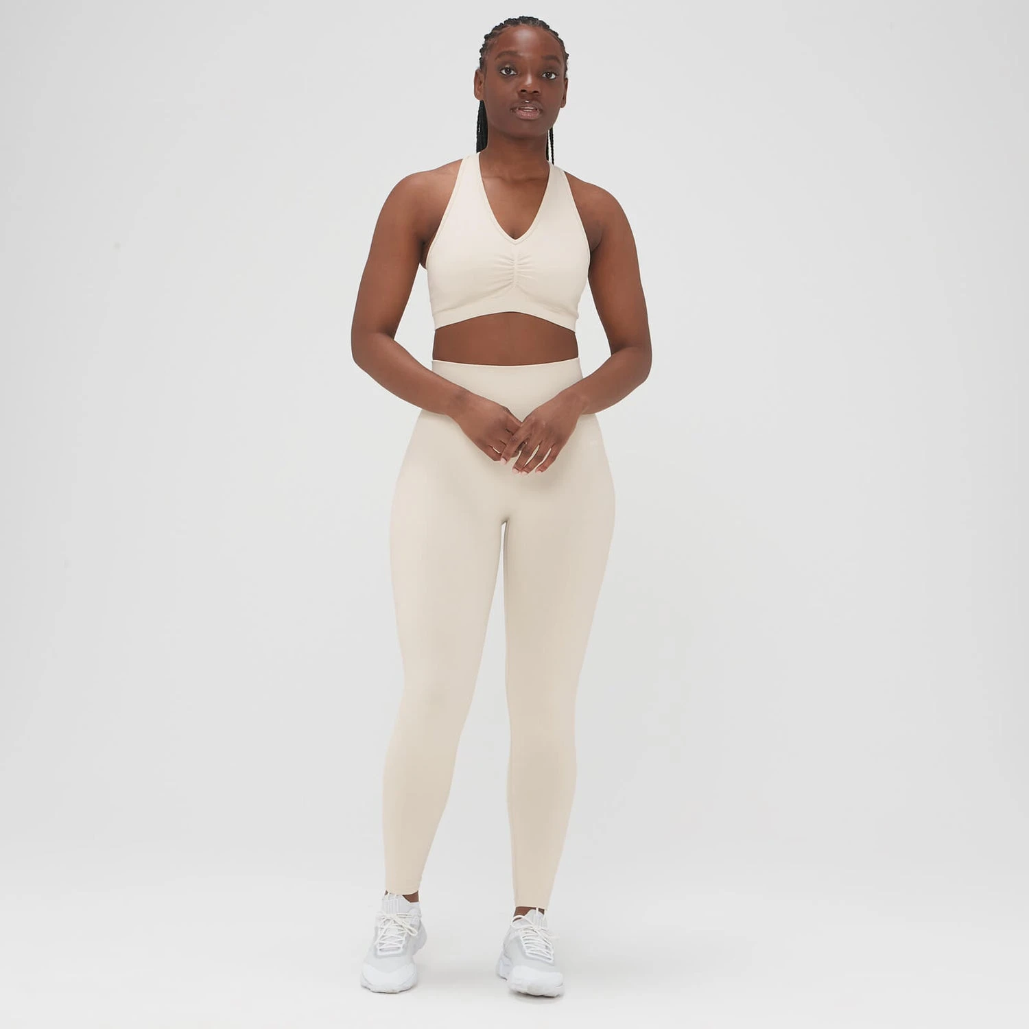 MP Damen Washed Nahtlose Leggings – Ecru 6 MP Damen Washed Nahtlose Leggings – Ecru – Bild 4