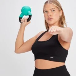 MP Damen Tempo Rib Nahtloser BH – Schwarz -Sportliche Kleidung Geschäft 14021605 2065068021567179