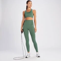 MP Damen Tempo Rib Nahtlose Leggings – Sanftes Kiefergrün -Sportliche Kleidung Geschäft 14021639 1335068022220294