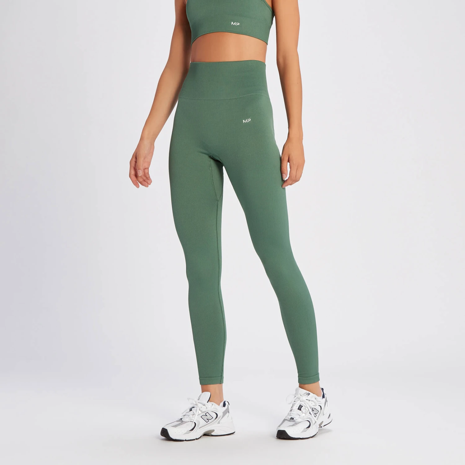 MP Damen Tempo Rib Nahtlose Leggings – Dunkles Graubraun 12 MP Damen Tempo Rib Nahtlose Leggings – Dunkles Graubraun – Bild 10