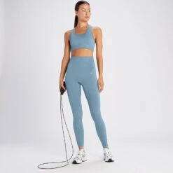 MP Damen Tempo Rib Nahtlose Leggings – Graphitblau -Sportliche Kleidung Geschäft 14021655 1755074475674398