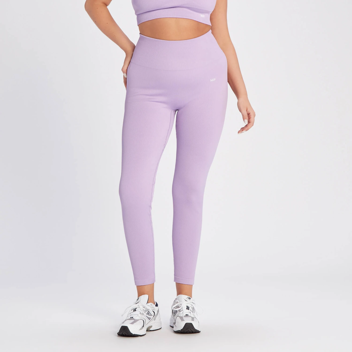 MP Damen Tempo Rib Nahtlose Leggings – Dunkles Graubraun 7 MP Damen Tempo Rib Nahtlose Leggings – Dunkles Graubraun – Bild 5