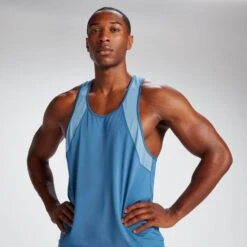 MP Herren Tempo Stringer-Top — Indigoblau -Sportliche Kleidung Geschäft 14186138 1365064137341425