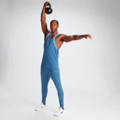 MP Herren Tempo Stringer-Top — Indigoblau -Sportliche Kleidung Geschäft 14186138 7705064137293683