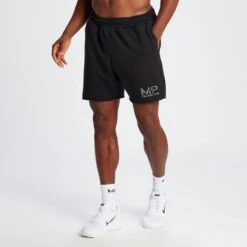 MP Herren Tempo Baumwoll-Sweatshorts – Schwarz