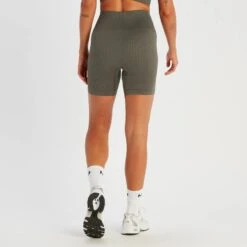 MP Damen Tempo Rib Nahtlose Shorts – Graubraun, Grün -Sportliche Kleidung Geschäft 14220364 1885056652304132