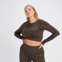 MP Women's Shape Seamless Long Sleeve Crop Top - Graphite -Sportliche Kleidung Geschäft 14288903 1185068762465932 1