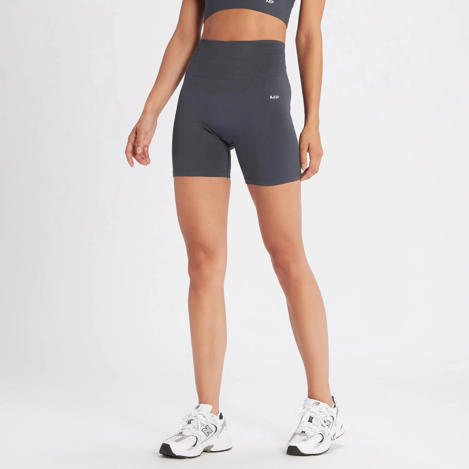 MP Women's Shape Seamless Cycling Shorts - Graphite 3 MP Women's Shape Seamless Cycling Shorts - Graphite